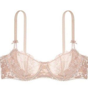 VS Dream Angels Unlined Push-up Bra 32C Light Pink Beige